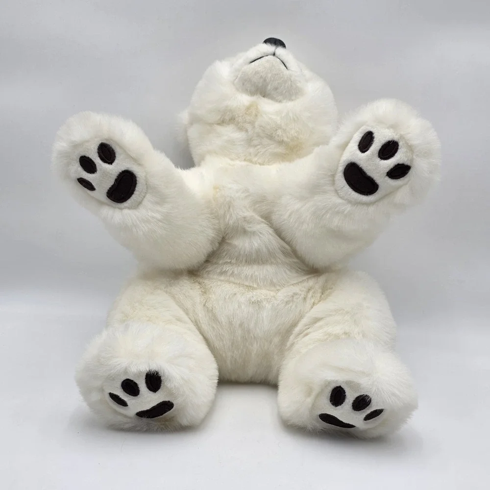 Ty Beanie Buddy Polar Bear Paws‎ Plush White 18